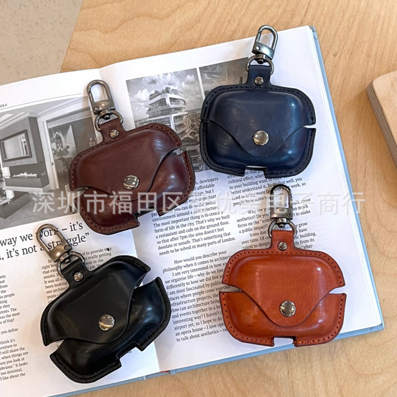 Suitable for Shokz Shaoyin Opendots One E310 Headphone Case All-Inclusive Leather Case Open Bluetooth Cosmetics Bag