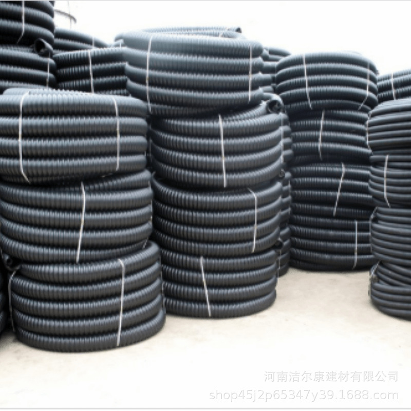 PE塑料波纹管电缆保护套管厂电工穿线管螺纹软管pe碳素波纹管阻燃