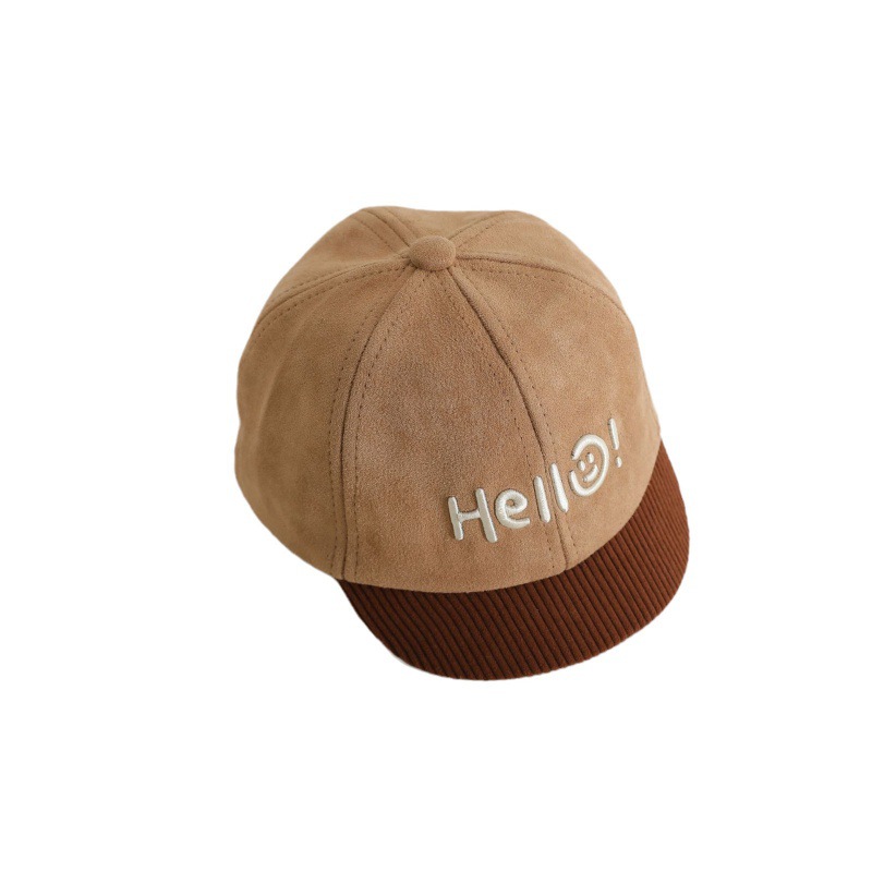 Sombreros para bebés bordados primavera y otoño Hello baby gorra gorra gor