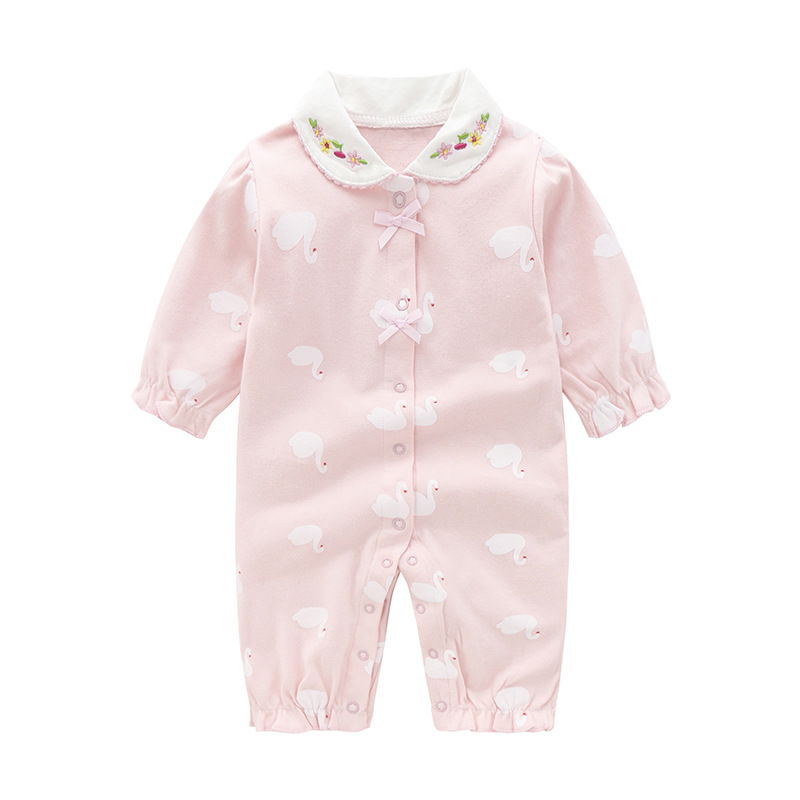 Luna Llena ropa de bebé hembra 6 meses recién nacido bebé mameluco primavera princesa primavera y verano 0-1 años bebé mono