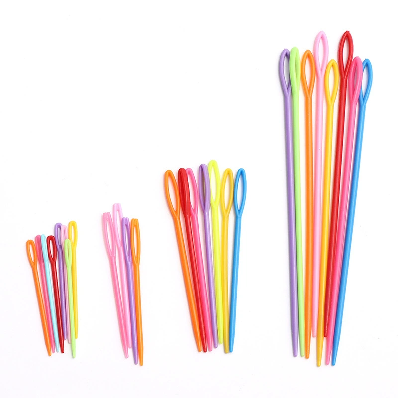 Цветные пластиковые иглы для детей ручной работы diy инструменты пластиковые иглы для глаз