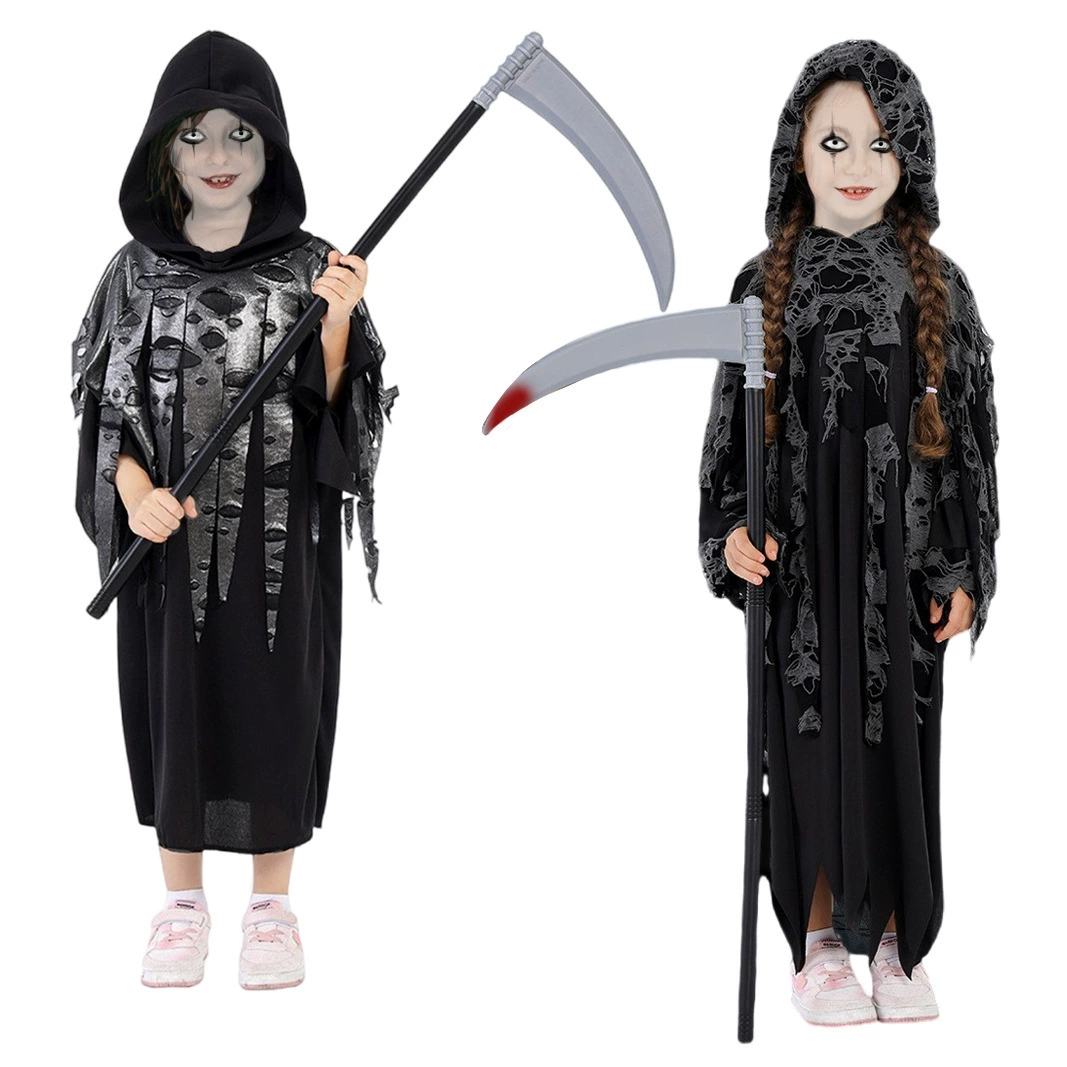 Хэллоуин страшный костюм Детская роль Смерти Костюм Костюм Детский сад Праздничная вечеринка