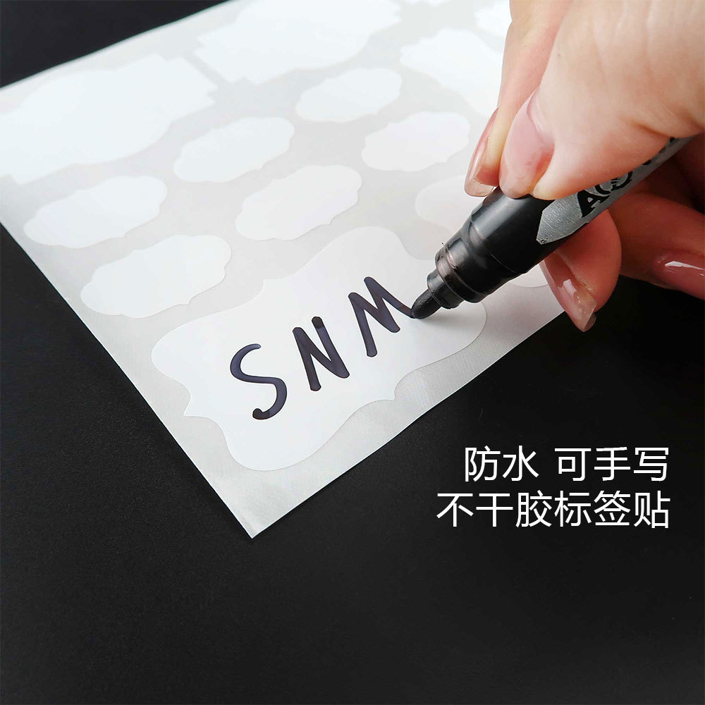 Amazon puede escribir etiquetas pegatinas adhesivas en blanco fuerte pegatinas adhesivas pegatinas de pizarra impermeable pet pegatinas
