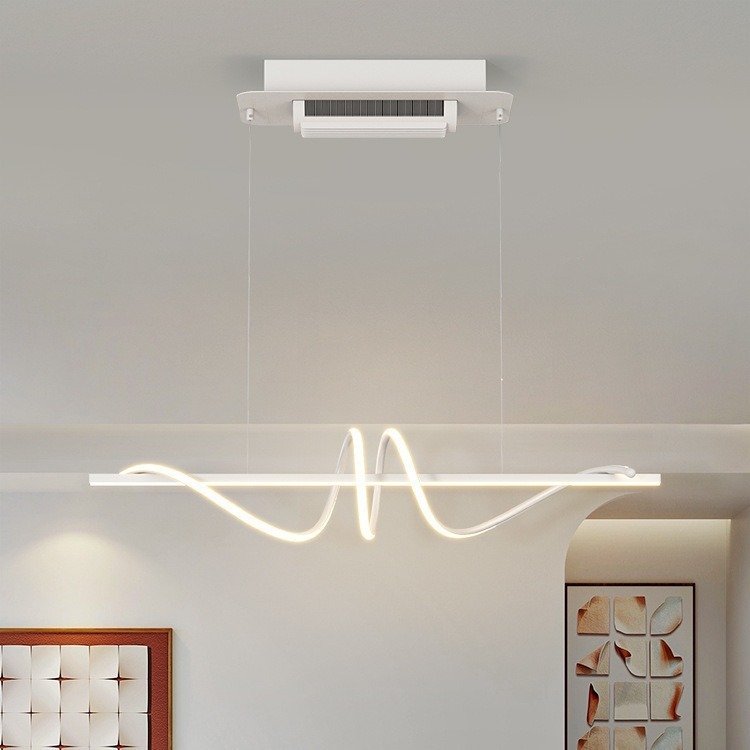 La cuarta generación de la nueva lámpara de ventilador sin aspas de tambor de viento grande, sala de estar, dormitorio, foco pequeño, lámpara de ventilador de techo silencioso