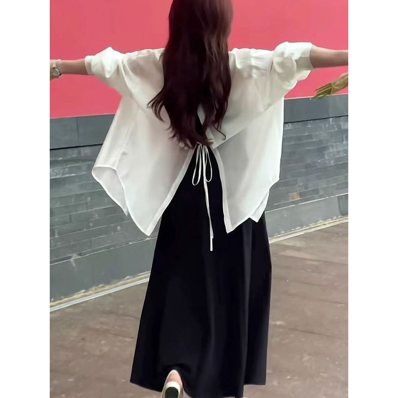유행 캐주얼 느슨한 쉬폰 선스크린 셔츠 여자의 여름 새로운 도착 스커트 외부 숄 통기성 카디건 코트