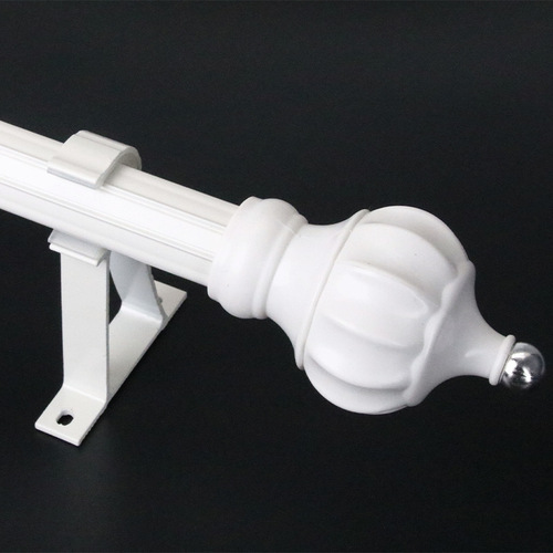 Thickened aluminum alloy curtain rod Roman rod rose gold ivory white gold single rod double rod curtain rod factory direct sale