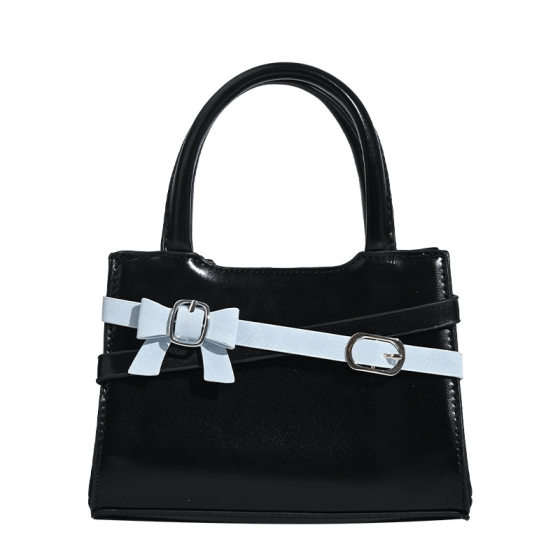 Niche Design South Korea Sweet Girl Bow Small Square Bag Women's 2025 New Fashion All-match Shoulder Crossbody Bag