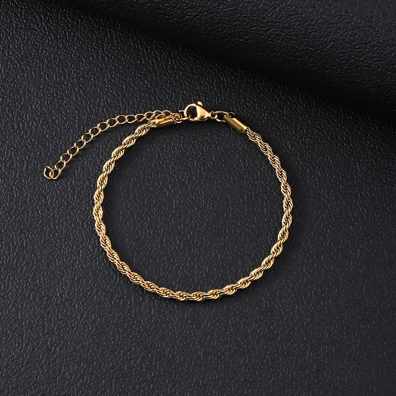 Stainless Steel Twist Bracelet Titanium Steel Bracelet for Women Versatile Ins Style Stylish Fashion Twist Bracelet Plain Chain Bracelet Stainless Steel Twist Bracelet Titanium Steel Bracelet for Women Versatile Ins Style Stylish Fashion Twist Bracelet Plain Chain Bracelet
