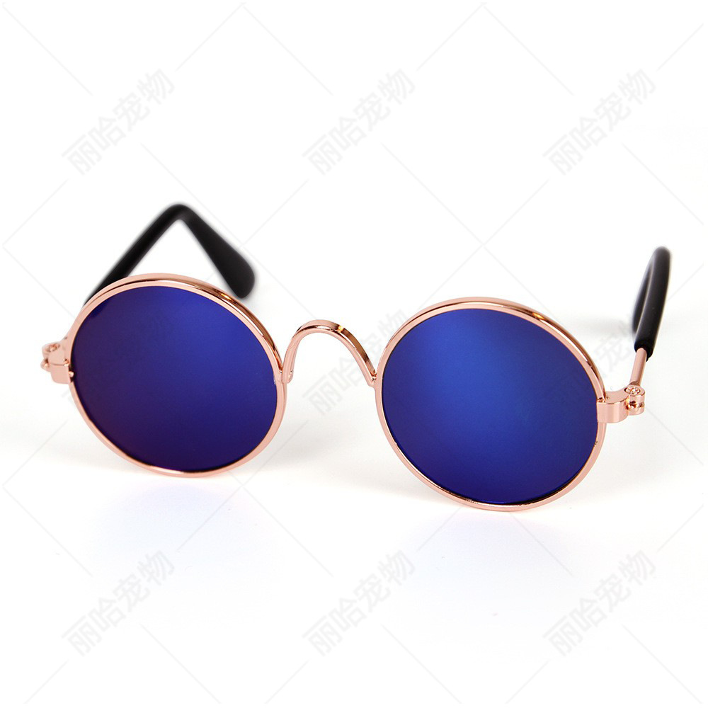 Gfas de mascota gafas de sol vestido accesorios fotográficos lindos gafas de sol personalidad extraña tocado mascota gato