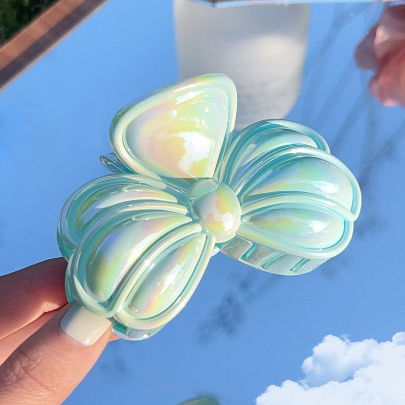 Amazonの新しい電気メッキのカラフルなヘアピン、ホリデースタイルのシェルプルメリアグリッパー、シャーククリップ、クロスボーダーヘアアクセサリー|undefined