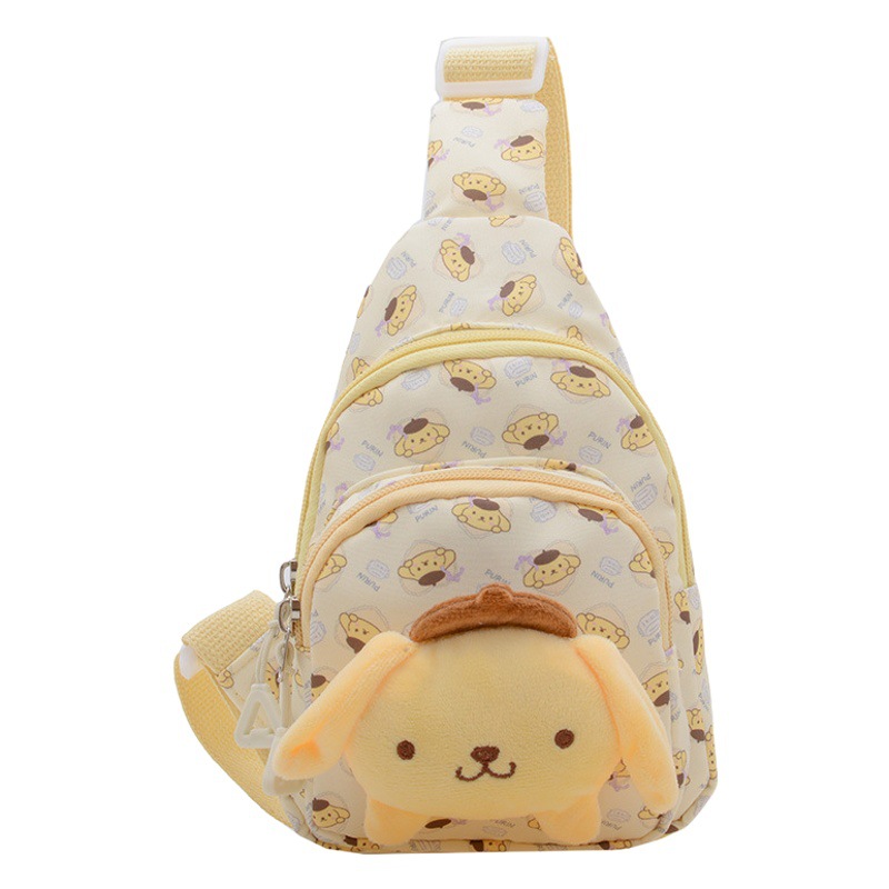 Autumn and Winter new cartoon cute children's messenger bag little girl accessories chest bag Princess Western style niche fashion backpack