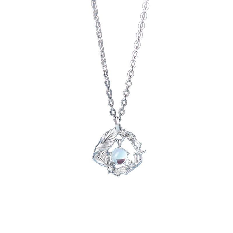 Female Creative Versatile Tree And Bird Pendant Necklace