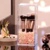 Four-sided brush barrel + white and pink mixed pearls