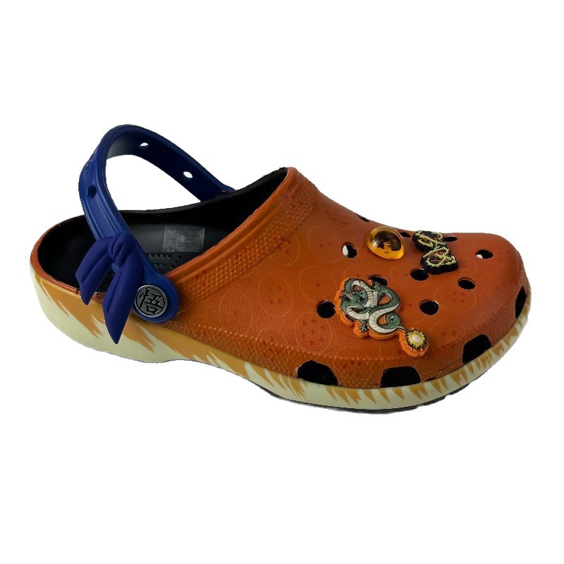 Nuevos zapatos de verano Gokong para adultos zapatos de playa EVA dos zapatillas frías perezosas con zapatos de flores fábrica al por mayor