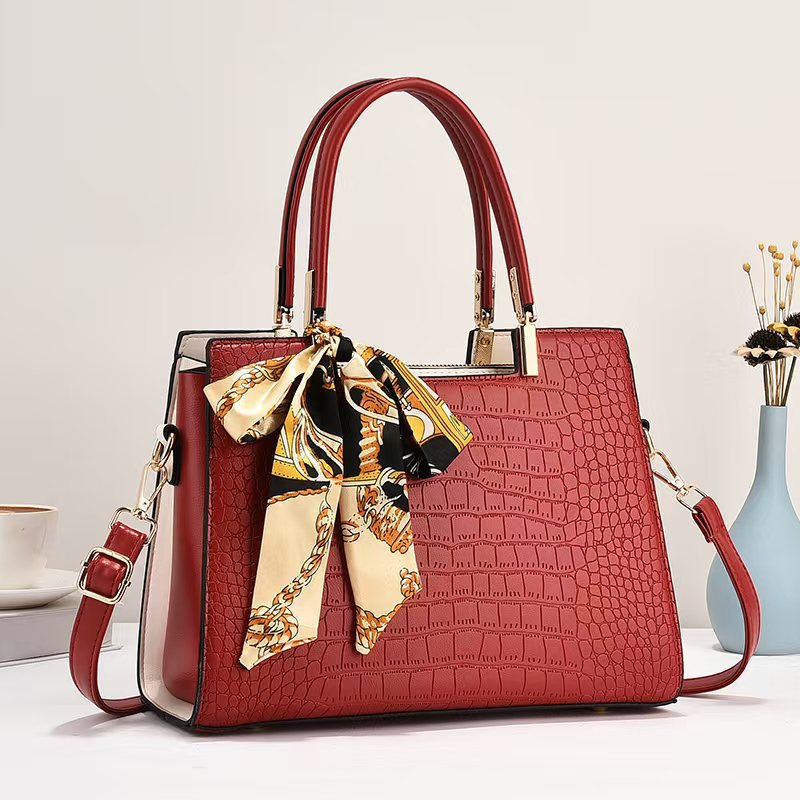 2025 nuevo fabricante de bolsas de cocodrilo de comercio exterior primavera y verano bolsas de mano de viaje de mujer versátil Emperor Rhino