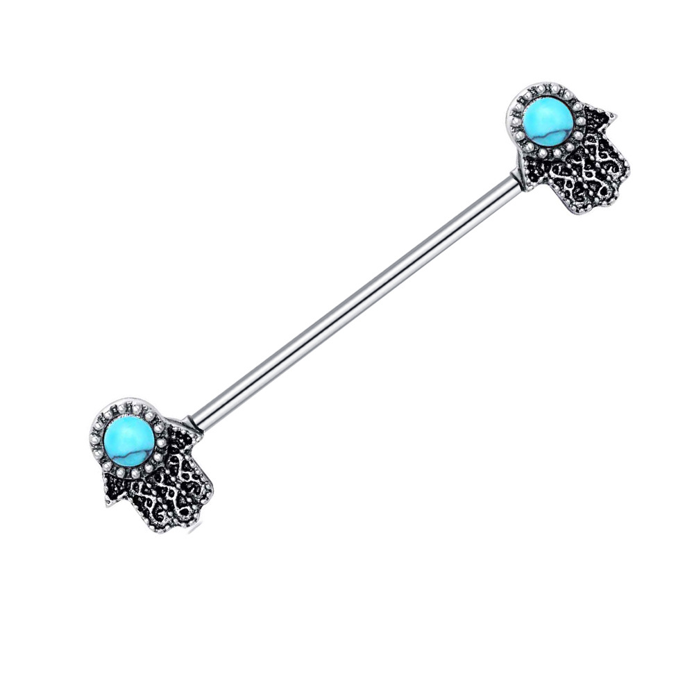 Pointed titanium steel lip stud product view