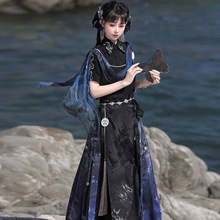 2026倚梦阁原创沧溟汉服女中国风新中式汉元素上衣马面裙套装9579