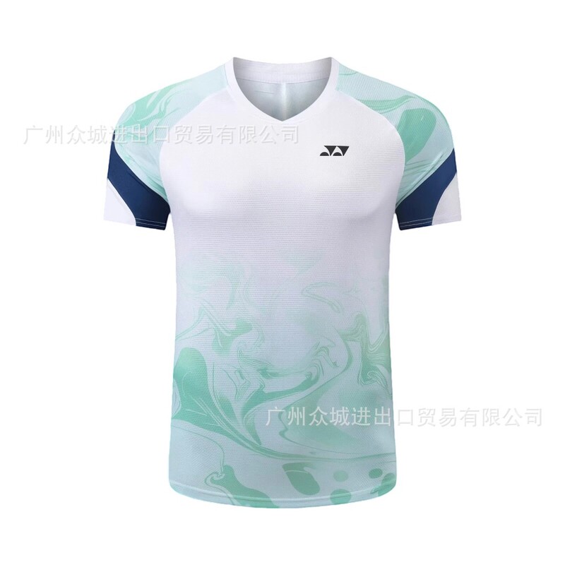 新款YY羽毛球服男女运动服短袖大赛服上衣速干运动t恤比赛服印字|undefined