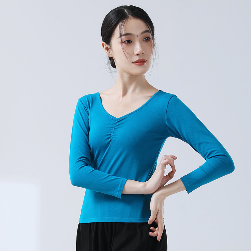 大人の形の服のダンスの練習服の女性の上着の芸考の訓練服の形のヨガ服の日常の長袖のダンス服|undefined