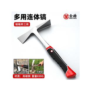 Multi-functional pickaxe outdoor firewood geological exploration driving tools Chai pickaxe integrated pile digging tools mountaineering