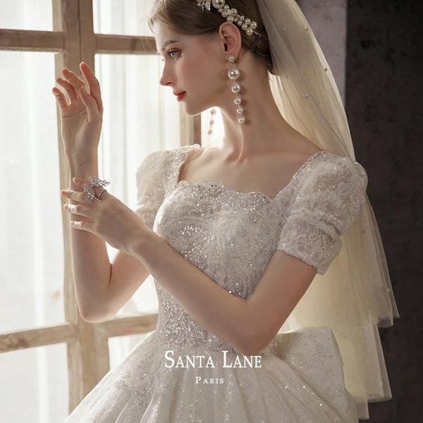 Wedding dress 2025 new temperament bride small retro temperament…