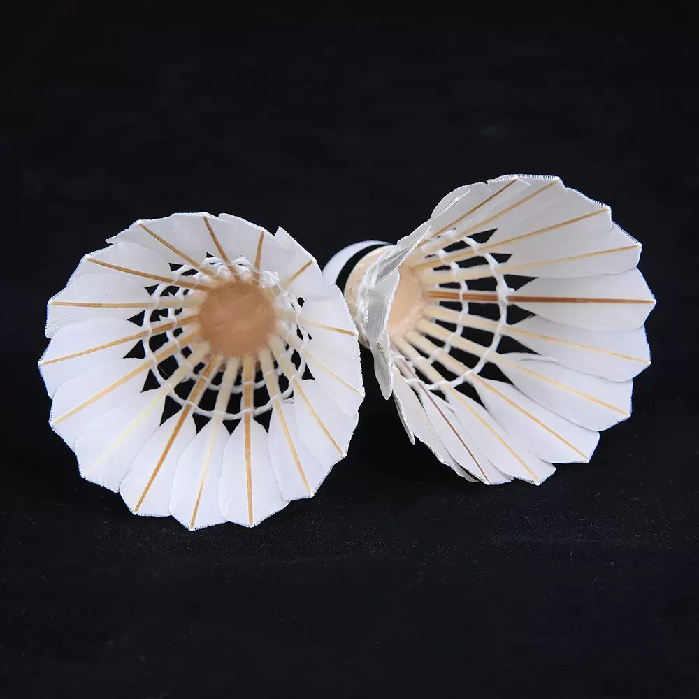 无标羽毛球组合12只装稳定飞行专业耐打鸭毛羽毛球厂家直供