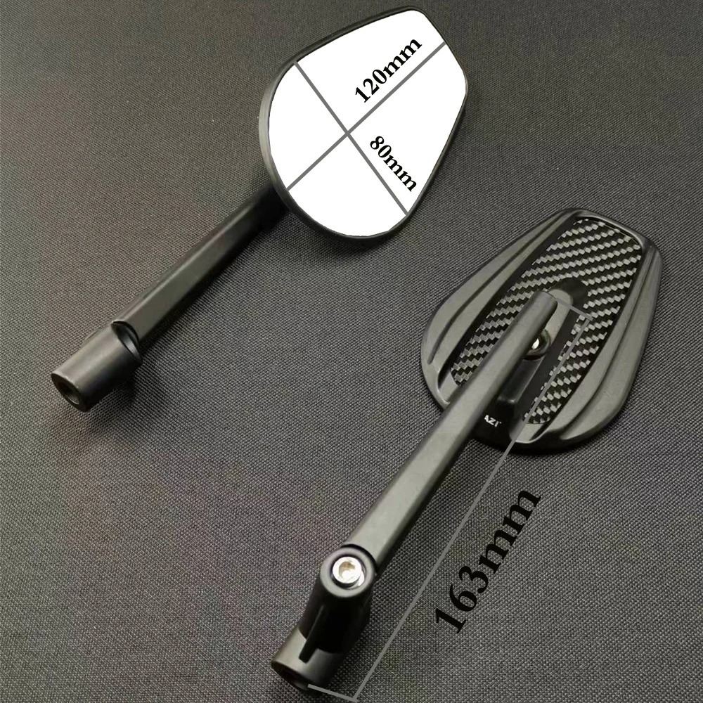 Cross-border hot selling motorcycle modification accessories retro rearview mirror carbon fiber mirror electric motorcycle universal rearview mirror scooter