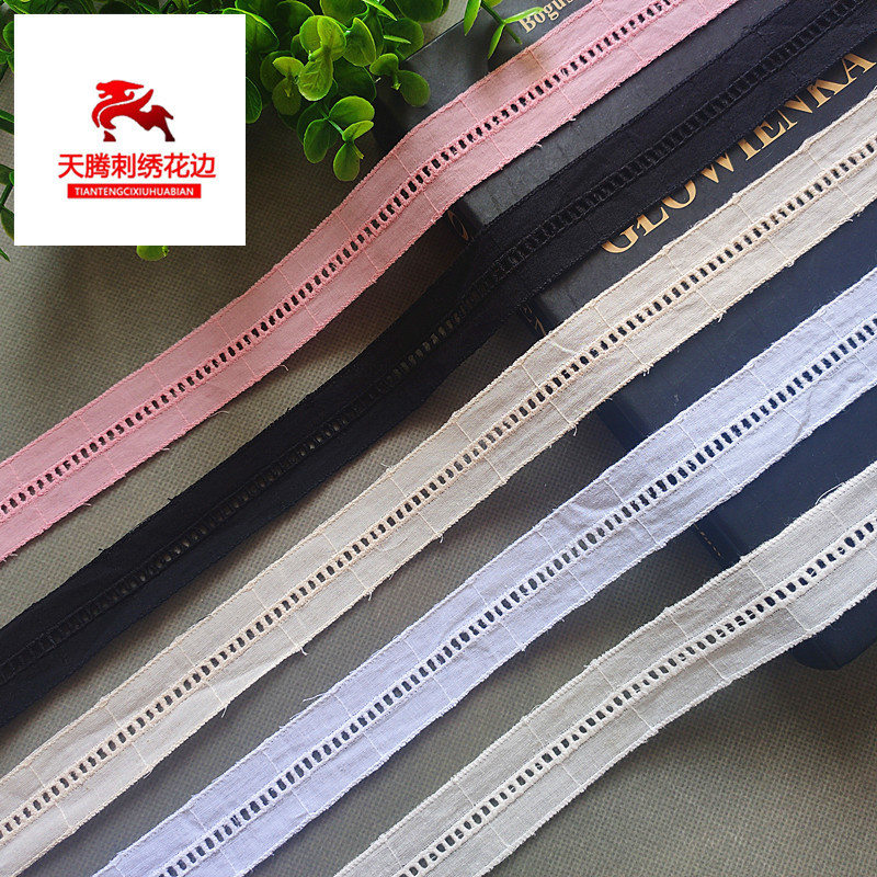 批发新品多色楼梯刺绣花边 服装辅料居家布艺装饰DIY裙子下摆布料