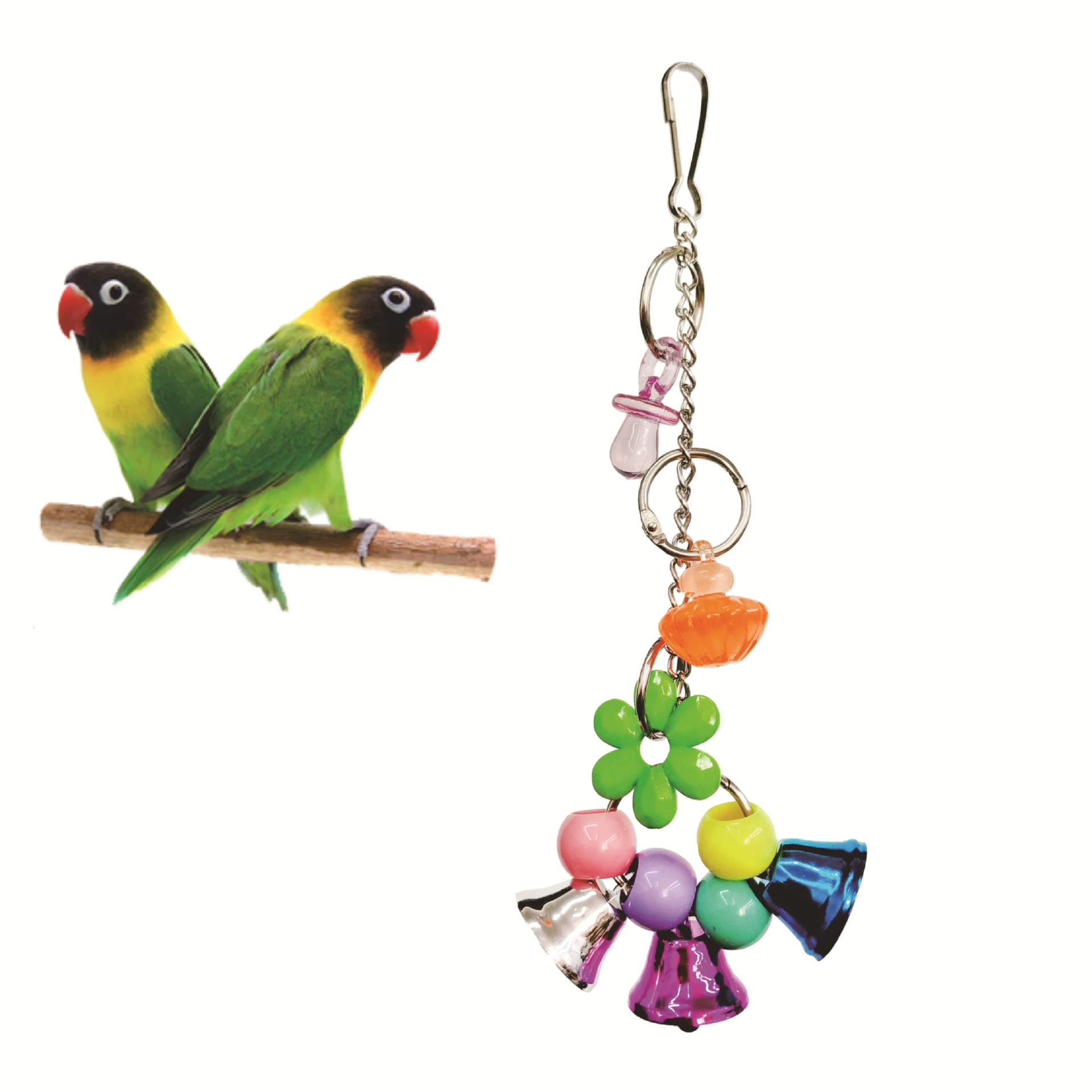 Соска в форме рога подсолнуха Попугай птица игрушка кулон цвет колокол трансграничная Бестселлер фабрика Amazon