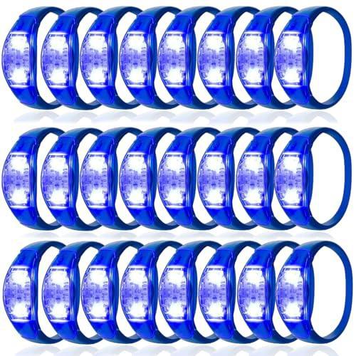 Christmas Halloween 24 Led Glow Bracelets Sound Activated