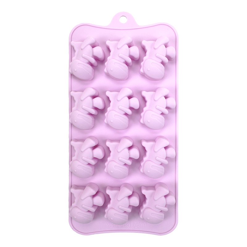 Nuevos productos transfronterizos Papá Noel árbol de Navidad galletas hombre chocolate molde de silicona 6 un molde en stock