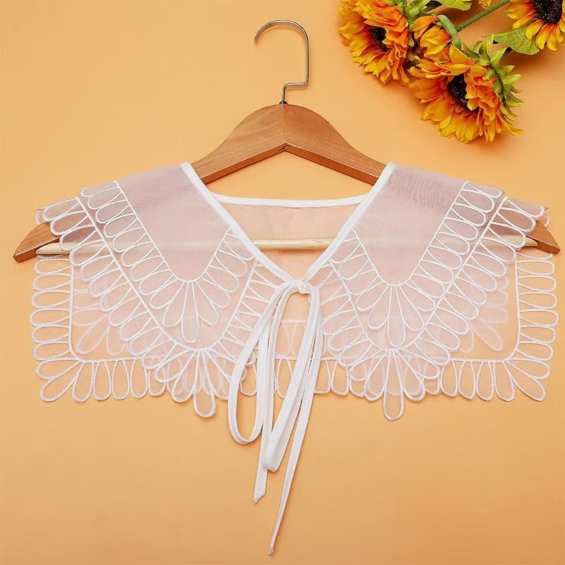 Nuevo ergena bordado por computadora bordado muñeca collar flor collar transfronterizo productos exclusivos para decoración DIY