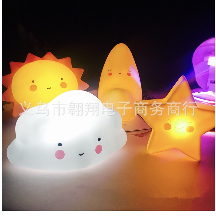 ins creative cartoon gift night light baby love bedside lamp Sun Moon Stars children bedroom night light