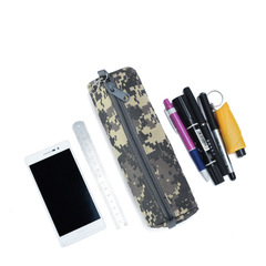 外貿MOLLE雙層牛津布筆袋批發 簡約初中小學生兒童大容量文具筆袋