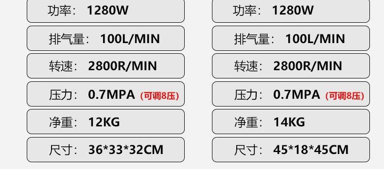 Small oil-free silent air compressor, high-pressure 220V, for home use, painting, woodworking, air compressor for foreign trade
