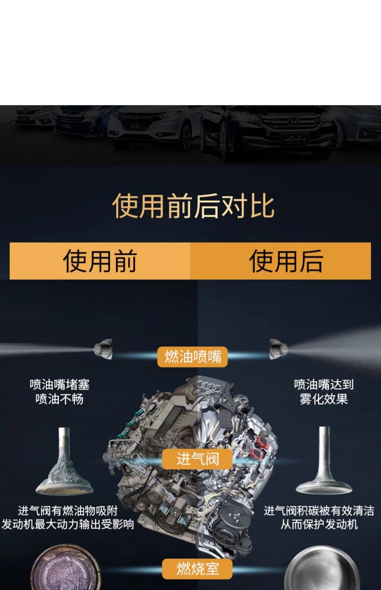 Suitable for original Honda engine cleaner, gasoline cleaning, Accord, Civic, Dongfeng, GAC fuel additives
