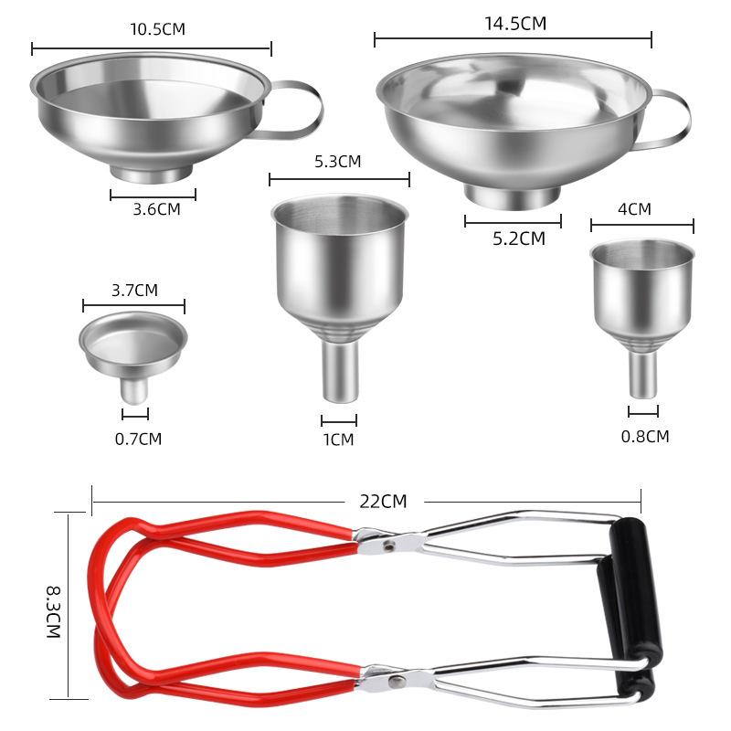 Directo de fábrica anti-escaldadura puede alicates clip antideslizante puede alicates de elevación puede dispositivo de elevación mermelada haciendo embudo traje