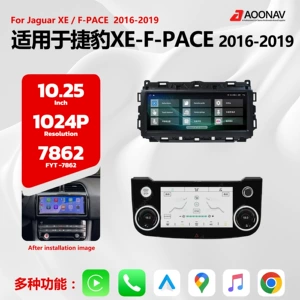 Jaguar XF XFL 2016-2019 üçün 10.25 Carplay naviqasiya sistemi