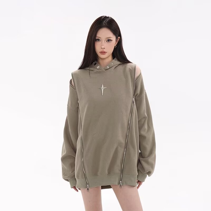 Men's Clothing 2026 New Autumn Collection Niche Designer Men's Sun-Kissed Clean Style Loose Hong Kong Style Sweatshirt
