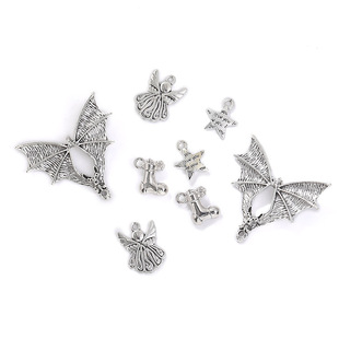 Wholesale DIY pendant stars bat skates fairy retro alloy jewelry accessories A91
