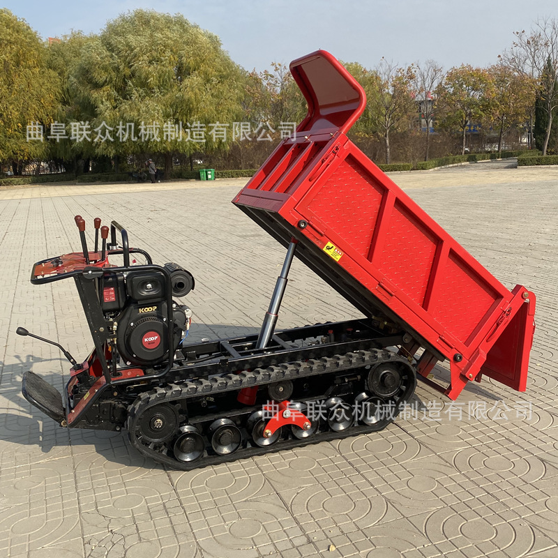 现货供应运输一体打药机 农田多用途履带运输车 苗圃履带打药车