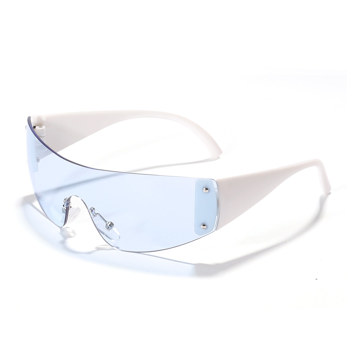 Moda infantil de una sola pieza gafas de Marco grande gafas de sol de hip hop guapo para niños gafas de sol de calle personalizadas para niñas moda