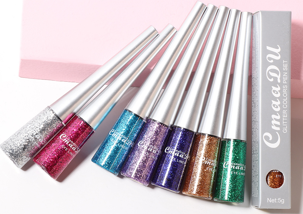 New Style 16-color Colorful Sequins Shiny Glitter Powder Liquid Eyeliner display picture 24