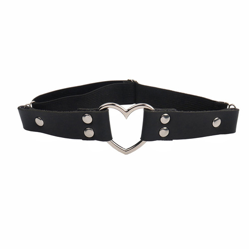 European and American punk style Harajuku personality shaping tool street dance performance leg ring heart-shaped peach heart casual ankle bracelet 