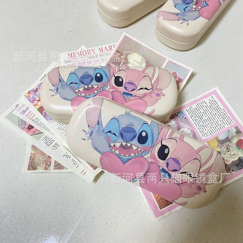 Stuart Cute Glasses Case Student Cartoon Advanced Glasses Case Portable High-value Advanced Sense Proximity Mirror Storage