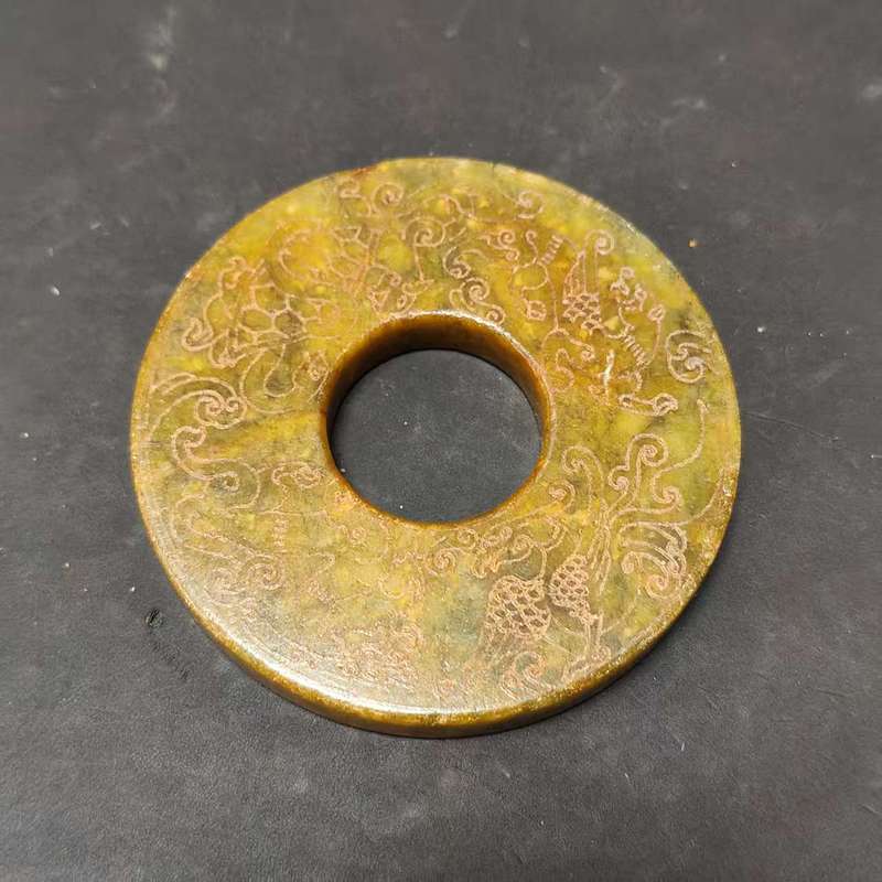 批发仿古做旧岫玉工艺品手把件摆件龙凤玉佩宫廷定型盒批发直播私|undefined