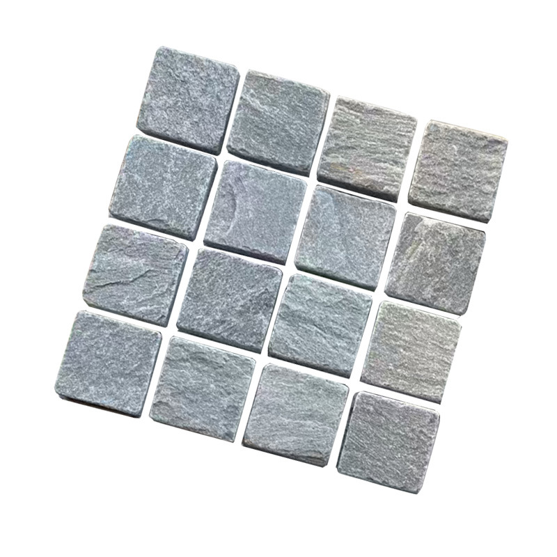 Pequeño cuadrado natural piedra casa de familia pared interior patio exterior piedra de herradura baldosas pavimento de ladrillo cuadrado piedra cultural