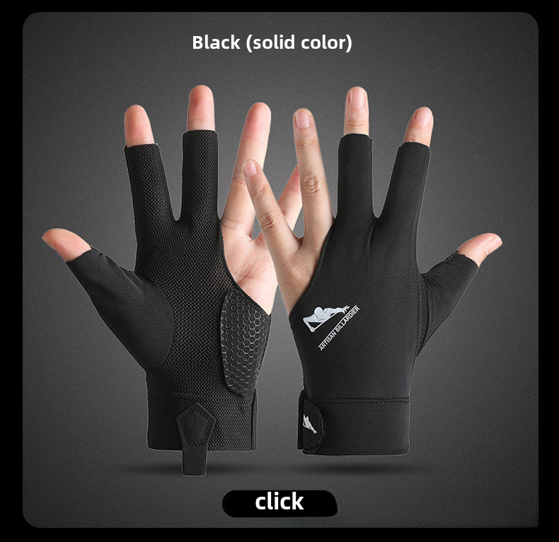Billiards Gloves Sunscreen Men's and Women's Outdoor Snooker Non-slip Casual Thin Summer Cycling Single Pack_maomaolike.com