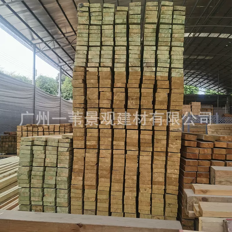 厂家直供 现货户外景观防腐木俄罗斯樟子松防腐木规格板材