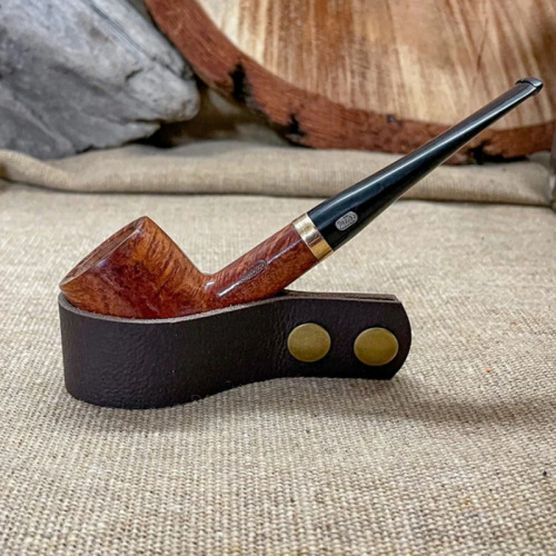 succsyes first layer cowhide pipe rack portable pipe seat portable men's smoking accessories genuine leather pipe seat